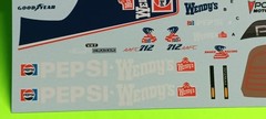 1985 Pontiac Trans Am 1/24 Prudhomme Funny Car Decal Sheet Snake Pepsi Wendys