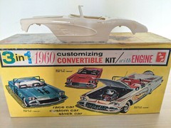 SUPER RARE! ORIGINAL SMP AMT 1960 CHEVY CORVETTE CONVERTIBLE Model Kit GORGEOUS!