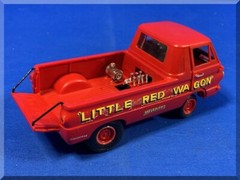 VINTAGE IMC 107 DODGE LITTLE RED WAGON MODEL CAR 1:25 SCALE BUILT UP FROM KIT