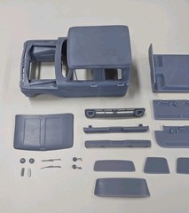 ABS-LIKE RESIN 3D PRINTED 1/25 1966 FORD F-250 CREW CAB PICK UP CAB AND INTERIOR