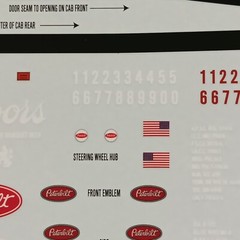 Coors Beer Decal Sheet Peterbilt 352 Pacemaker Cabover 1/25 AMT Waterslide COE