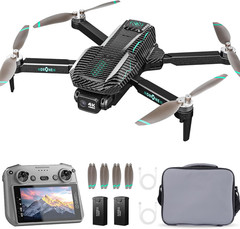 GPS Drone with 4K Camera for Adults, FPV RC Quadcopter, 5-Inch LCD Tablet Screen