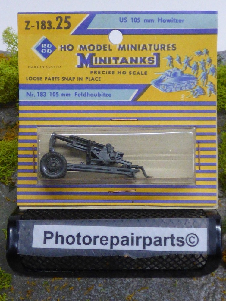 Roco Minitanks / (NEW) 1/87 WWII US 105mm Field Howitzer Lot # 7427K©