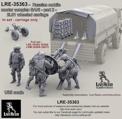 Live Resin 1/35 Russian Mobile Mortar Complex SANI #2 – 2L81 Wheeled Carriage