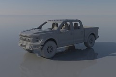 ABS-LIKE RESIN 3D PRINTED 1/25 2022 FORD RAPTOR CREW CAB KIT. PLEASE READ!