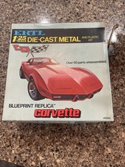 ERTL 1:26 SCALE BLUEPRINT REPLICA CORVETTE METAL KIT! SEALED INSIDE!! VMCP!
