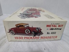 Hubley 1930 Packard Roadster Model Kit 1:22 Unassembled Not Painted Chromed