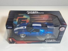 Jada FAST & FURIOUS 7 Dom’s FORD GT 40 BLUE 1:24 Die Cast Model Car NEW In Box