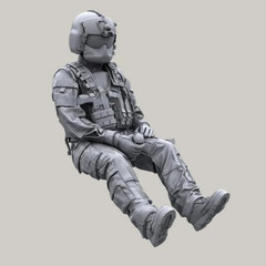 1:35 Die-cast Resin gift Model Assembly Kit Soldier Model US Military Russian…