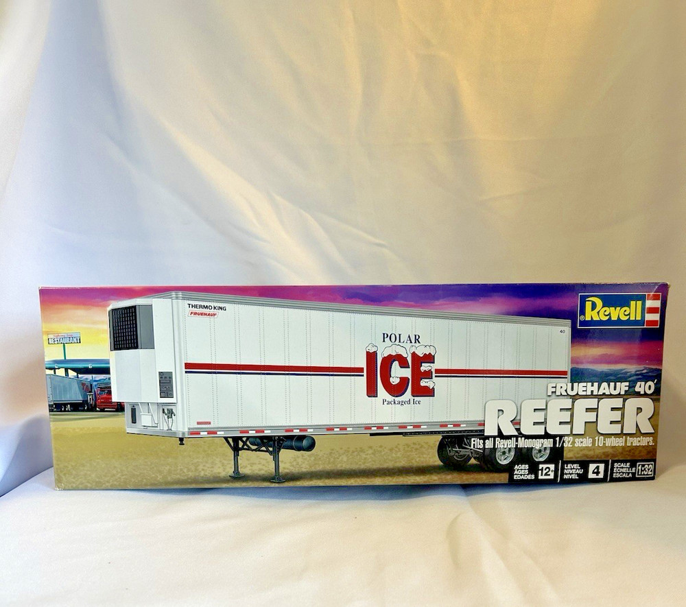 REVELL FRUEHAUF 40′ “REEFER” Polar ICE Trailer model kit NEW FACTORY SEALED BOX