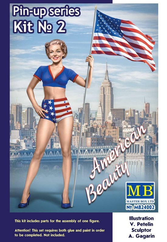 1:24 Master box 24002 – “Betty” American Beauty – Pin-Up Series Kit #2 Model Kit