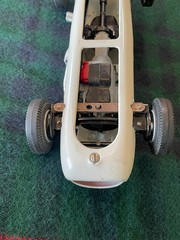 Hubley 852K Indy Car – RARE Factory Built Store Display – w/ base & shipping box