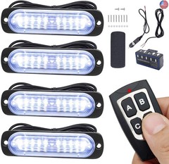 Led Warning Lights, 4pcs Emergency Warning Caution Hazard Construction Ultra