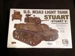 AFV Club 1/35 AF35053 US M3A3 Light Tank Stuart V French British WWII Model