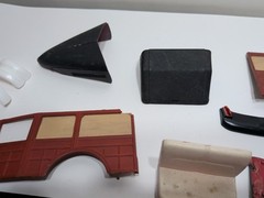 ✨VINTAGE✨ Model Kit Junkyard Graveyard Car Parts LOT Of Car Hoods Hard Tops Door