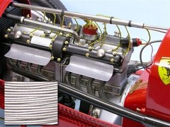 Cloth Headlight Wire Monogram Revel Lindberg 1/8 Scale Bid Deuce T Hot Rod 6ft W