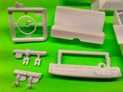 1963 Nova Chevy II Station Wagon 1/25 Frame Chassis Interior Tub Dash Bench Seat