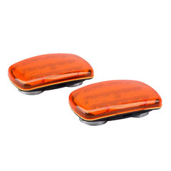 Magnetic LED Safety Lights, Amber (2-Pack)
