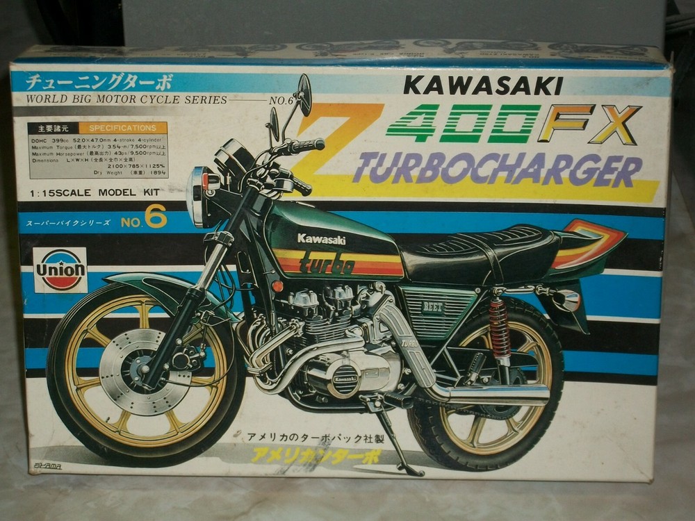 Union 1/15 Scale Kawasaki Z400FX Turbocharger Motorcycle