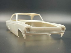 Dodge Coronet A990 3D Printed Grille for 1:25 Moebius Model Kit