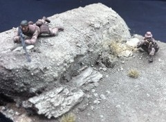 1/35 Scale Military Diorama Base Terrain Display Model Soldiers Figures Diecast
