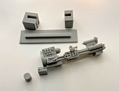 1/24 1/25 Scale Industrial Floor Lathe Garage Diorama Machine Shop Resin Kit
