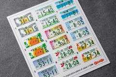 1:24 3D License Plates Detail Set for scale model Cars