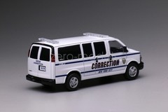 For 596 1:64 White GMC Express 3500 Police Van Diecast Display Gift Collection