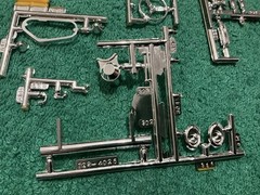 1 25 scale model parts 1940 Willys Coupe/ Pickup Steering Wheel, Header Lot Only