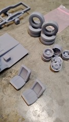 3d Printed 1/25 70’s-80’s Chevy Custom Van Chassis Cab Dually