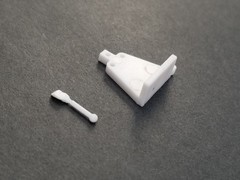 TRAILER HITCH & PIN / BALL from 53 Ford F100 Hauler AMT 1:25 Model Kit