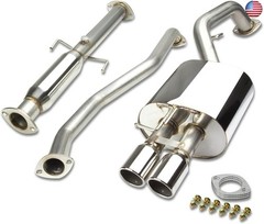 DNA MOTORING CBE-KS05 Stainless Steel Cat Back Exhaust System [Compatible with