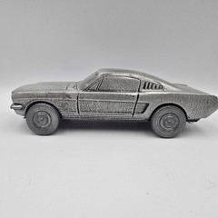 Vintage 1960’s Ford Mustangs Fastback Metal Pewter Bank