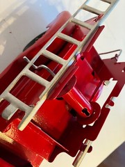 VINTAGE MARX 1930s RESTORED PRESSED STEEL FIRETRUCK
