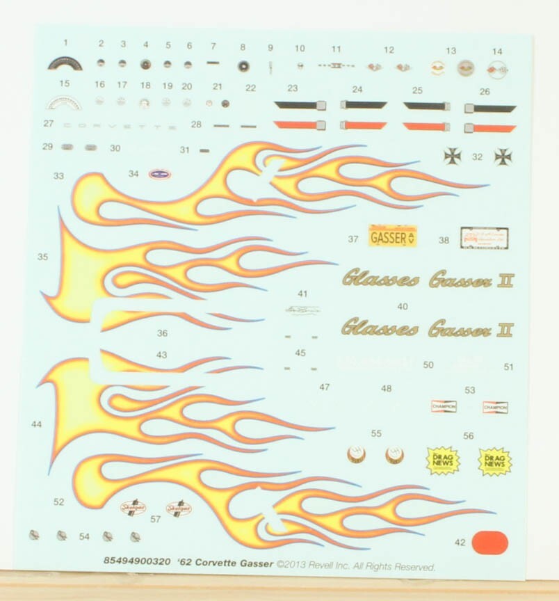Model kit Decal Sheet Glasses Gasser 2 unused P43