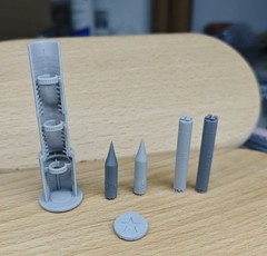 3D printing 1/350/700 China’s Dongfeng-5C intercontinental missile Unpainted