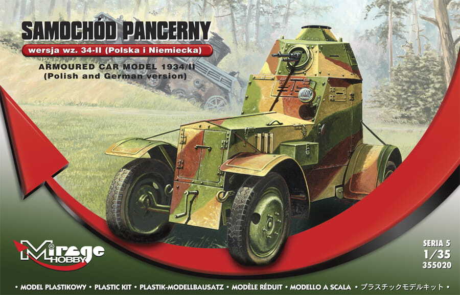 MIRAGE 355020 1:35 Armoured Car Model 1934-II [Polish & German ver.] Model K