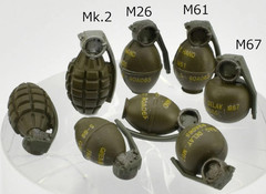 TomyTec Little Armory 1/12 LD046 GRENADE SET Model Kit