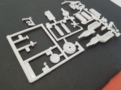 1972 Chevelle 454 V8 ENGINE / TRANSMISSION from AMT 1:25 Model Kit 72