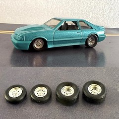 1:43 Weld Draglites Deep And Shallow Wheels On Mickey Thomson tires. 3D Printed