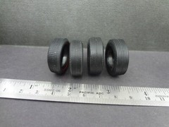 1:25 scale pad printed vinyl MUSCLE CAR RED LINE TIRES (2+2) Read for size
