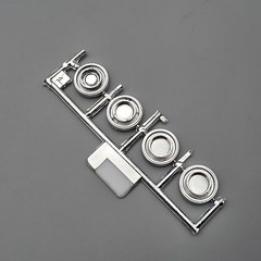 Monogram 1/24 58 Ford Thunderbird Parts Kit Bash Chrome Wheels Hubcaps