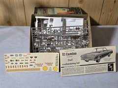 RARE ORG 1/25 AMT ’65 CHEVELLE EL CAMINO PICKUP CUSTOM CAMPER 8735-200 MIB 60s
