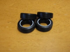 RARE MPC 1 YEAR ONLY 1973 ISSUE ORIGINAL SET OF 4 GOODYEAR WIDE WHITE WALL TIRES
