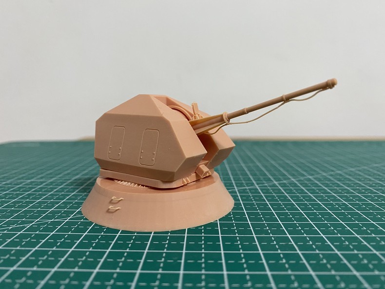 3D Printing 1/200 Russian warships A-190 naval gun Unpainted