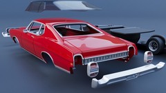 ABS-LIKE RESIN 3D PRINTED 1/25 1968 FORD GALAXIE 500 2-DOOR FASTBACK KIT