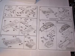 Vintage Lindberg/Round2 1938 Custom Ford Van Instruction Sheet Only