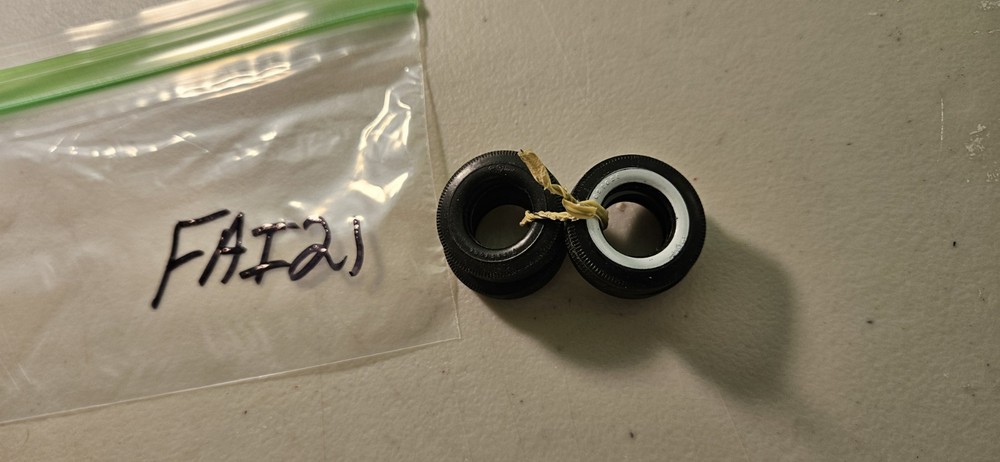 MODEL CAR WHITEWALL TIRES FAI21