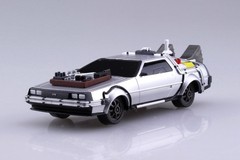 Back To The Future Part III pullback model kit 1:43 snap DeLorean time machine