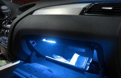 Ijdmtoy Aqua Ice Blue Led Compartment Glove Or Footwell Lights Compatible